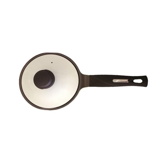 Keramikbeschichteter Topf (18cm Kochtopf) 1,7 Liter mit Rezepten