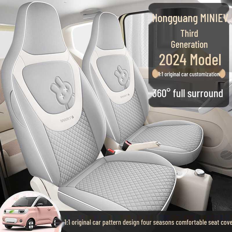 3rd Gen Wuling Mini Linen Car Seat Covers - All-Season Fit for 24 Models