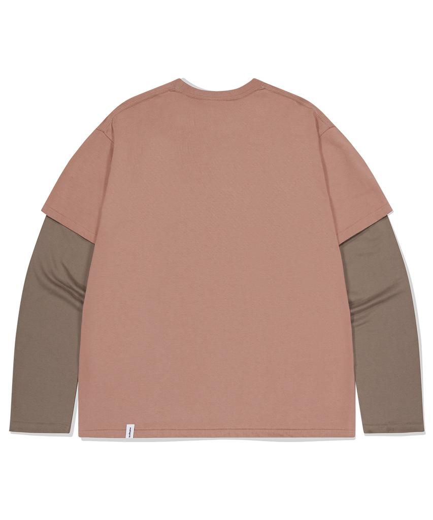 MAHAGRID Symbol Layered Ls Tee Brown(Mg2Efmt568A)
