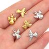 5pcs Stainless Steel Little Angel Charms Gold Steel Color Charms Pendant For Jewelry Making DIY Necklace Pendants Accessories