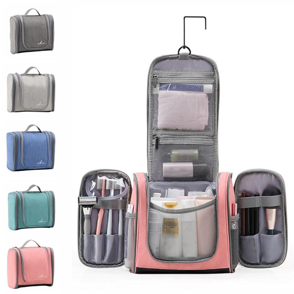 With Hook Women's Makeup Bag Dustproof Hanging Travel Toiletry Bag  Travel Supplies