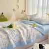 Ultra-Soft Summer Cooling Quilt - Lightweight, Breathable & Skin-Friendly with Embossed Floral Print Design for All Seasons - Perfect for Bedroom