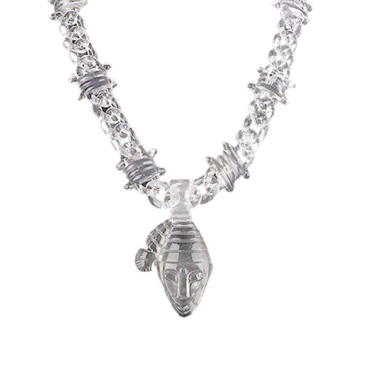Acrylic Necklace Waterproof Necklace Clear Pendant Necklace Suitable for Fashion Individuals Seeking Unique Accessories