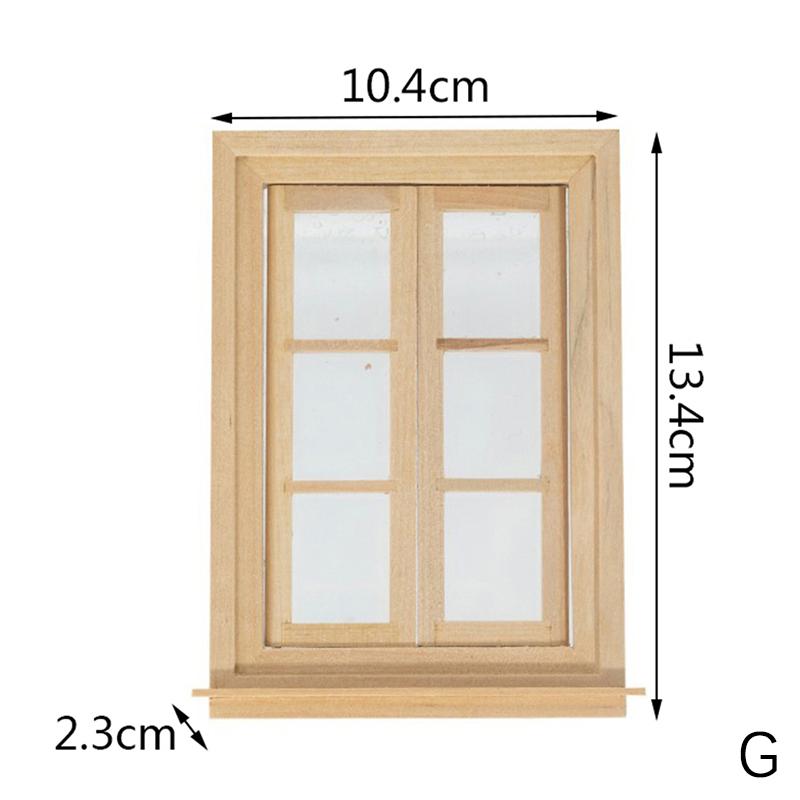 Dollhouse Mini Doors And Windows Can Be Painted And Colored With Plain Materials