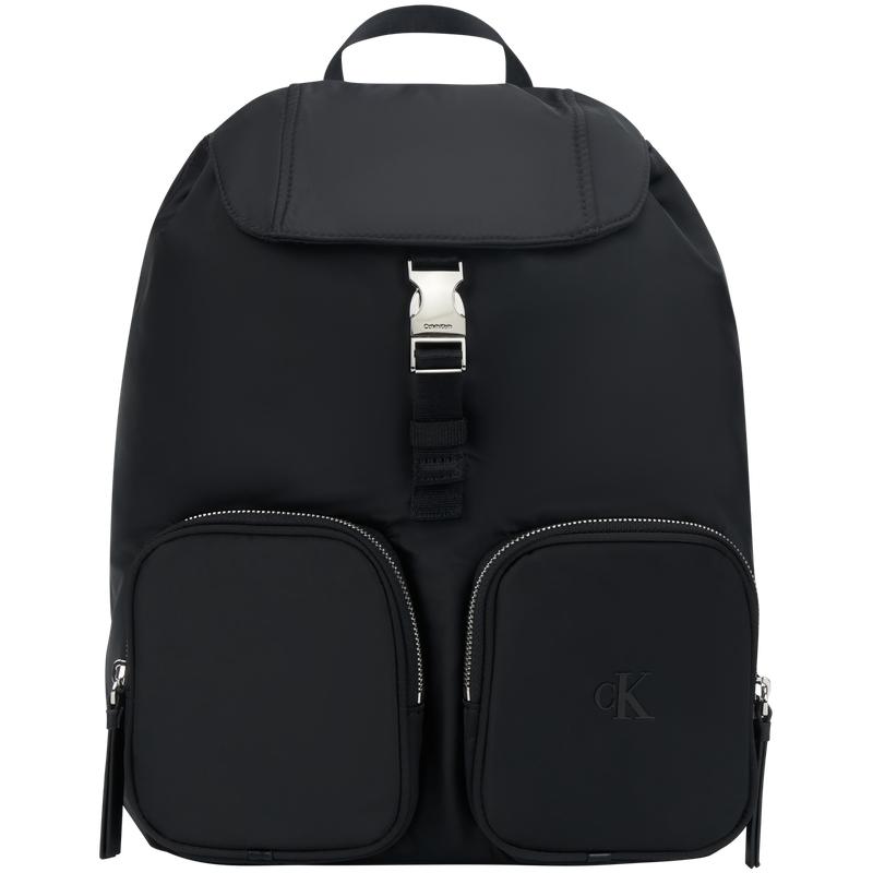 Calvin Klein Large Capacity Classic Letter Decoration Fabric Backpack Medium Women Backpack Space-Black 4F3133G-UB1 Basic Set Bag 12790₽