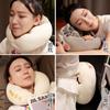 Cute Cat Cartoon Caterpillar U-shaped Pillow Travel Office Lunch Break Portable Neck Pillow Protection Pillow Nap Artifact