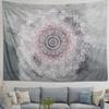 Indian Tapestry Hippie Bohemian Grey Pink Mandala Flower Tapestry Wall Hanging Bedding Tapestry