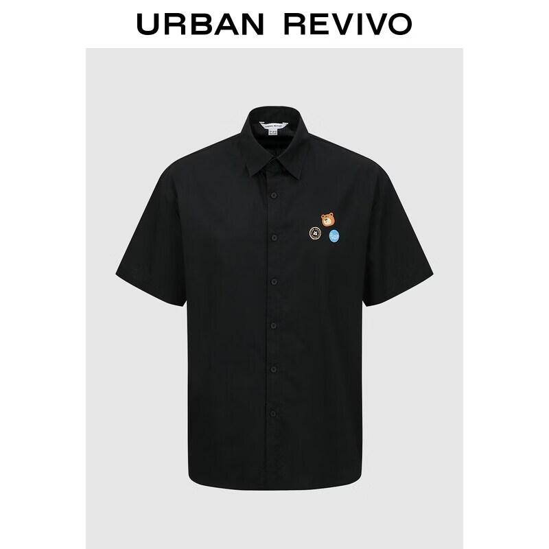UR2026 Men s Embroidered Lapel Shirt S