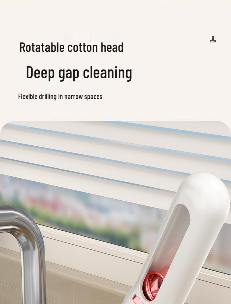 Compact Hands-Free Multi-Purpose Sponge Mop for Absorbent Cleaning: Perfect for Desktops, Kitchens, Bathrooms, and Glass.