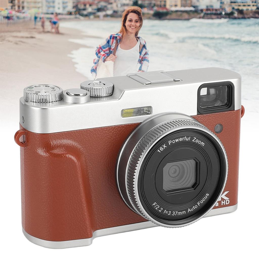 4K 48MP Digital Camera 2.8inch Screen Anti Shake 16X Digital Zoom Video Camera Compact Point and Shoot Travel Camera