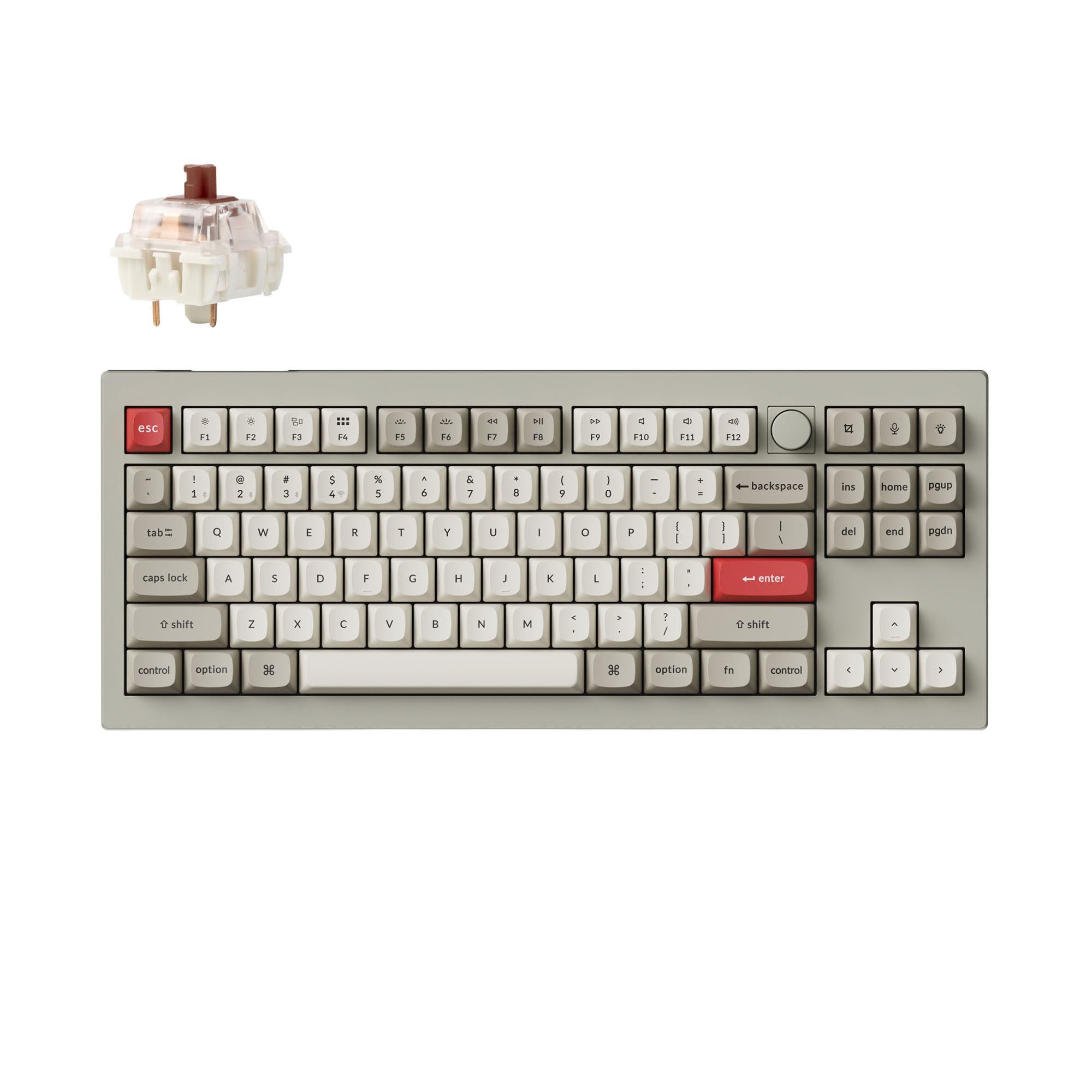 

Keychron V3 Max Retro Color QMK Wireless Custom Mechanical Bluetooth Wired RGB Gateron Jupiter Gasket Compatible with and Linux Jupiter Mechanical