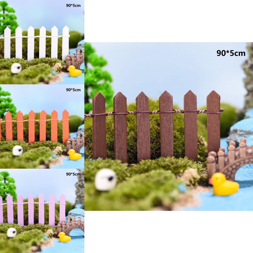 Mini Diy Wood Fence For Miniature Plant Decor And Landscape Crafts**