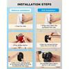 1/2Pcs Adjustable Curtain Rod Clip Self Adhesive Clamp Hook Curtain Rod Holder Wall Bracket Holder Nail-Free Wall Hanging Clip