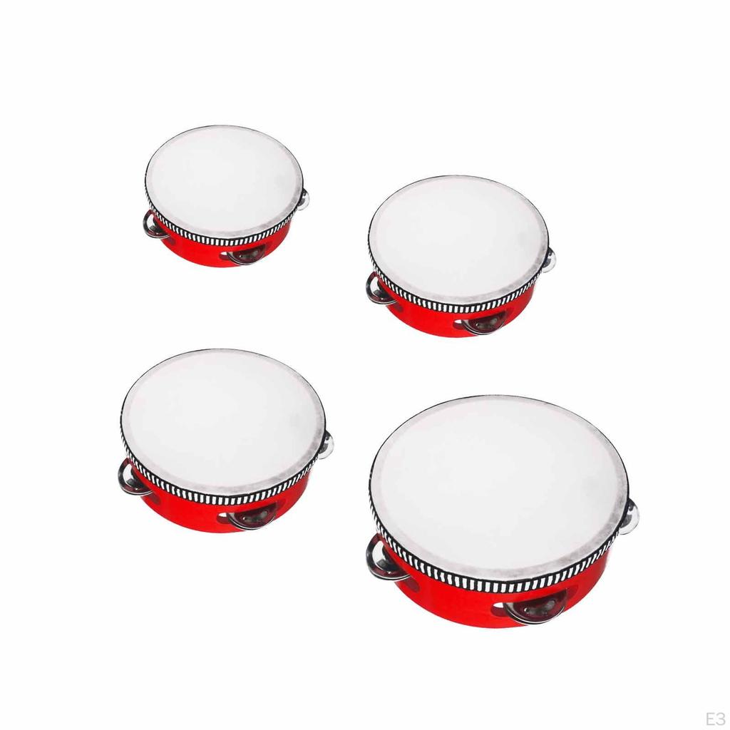 Hand Held Drum Percussion Musical Instrument Traditional Tambourine for Party