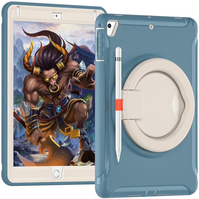 Heavy Duty Hand Armor Case For IPad 9.7 2017  Air 1 2 Shockproof A1474  A1822 A1893 Tablet Cover For IPad 5 6 Pro 9.7 2016