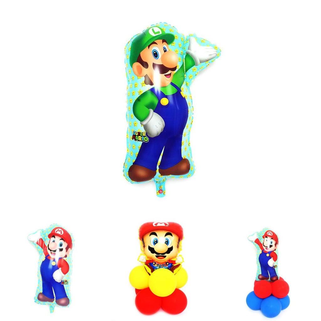 Cartoon Luigi Bros Foil Balloons For Junior's Gifts And Festivals