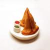 @ Samosa Fridge Magnet Miniature Food 3D