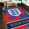 Custom Name England National  Rug, Office Rug, Chair Rug, Carpet for Living Rooms, Doormat Game Rug Home Decor Christmas Gifts