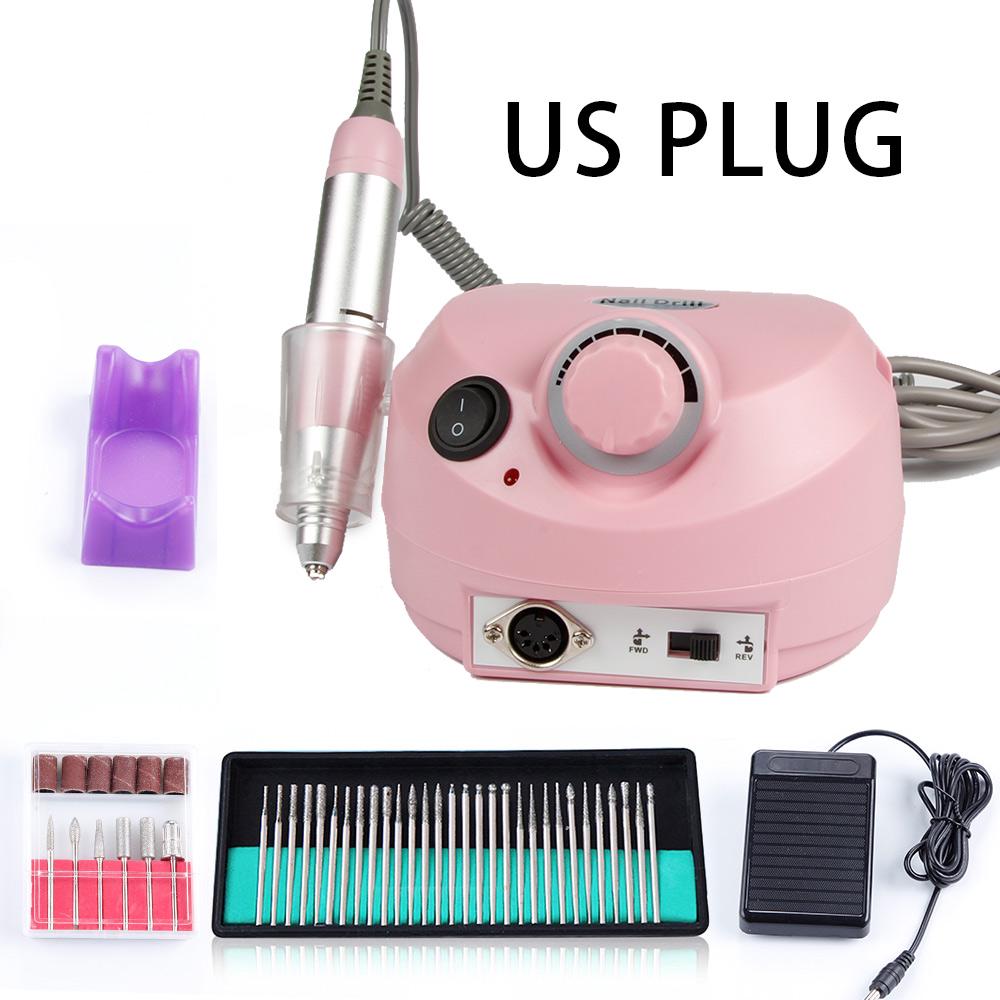 1PC Professionelle Nagel Elektrische Polierer Schleifen Verglasung Maschine Datei Maniküre Nagel Bohrer Set