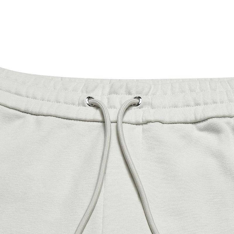 FILA Fleece Lined Warm Simple Trendy Casual Versatile Knitted Sports Pants Men Bottoms Light-Gray Cream F11M545605FIV