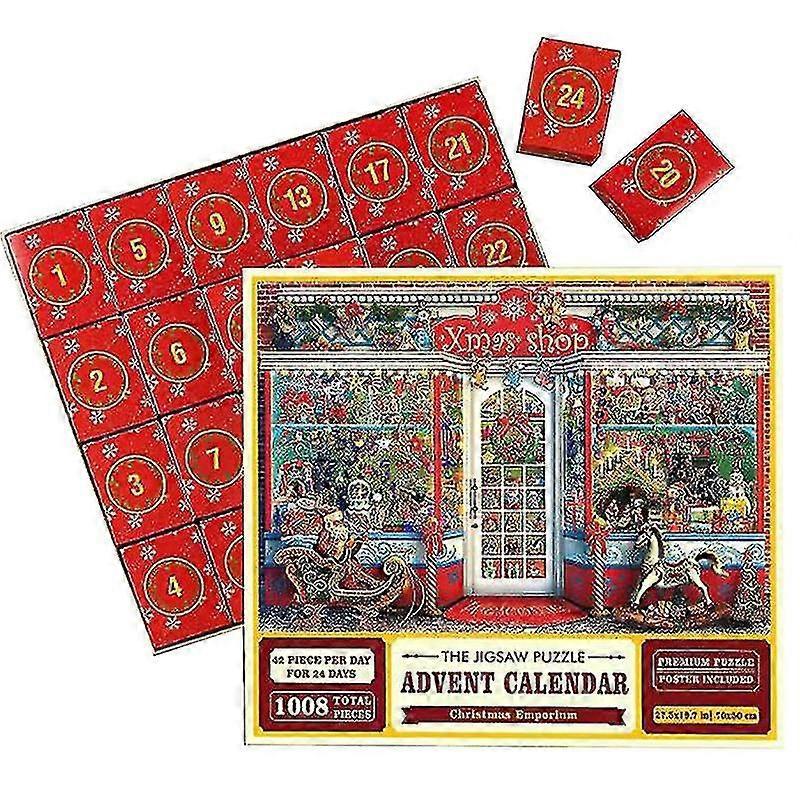 Advent Calendar Christmas Jigsaw Puzzle Christmas Emporium 1008 Pieces Puzzles - Mishan