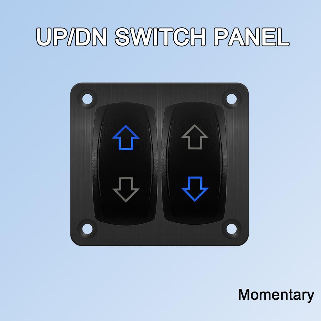 ARROWS 6Pin (ON)-OFF-(ON) DPDT Momentary Switch12V UP/DOWN Polarity Reverse Rocker Switch for ARB/Carling/NARVA Replace
