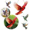 2D Hummingbird Christmas Trees Hanging Ornament Colorful Decoration Window Window Porch Pendant L8H2