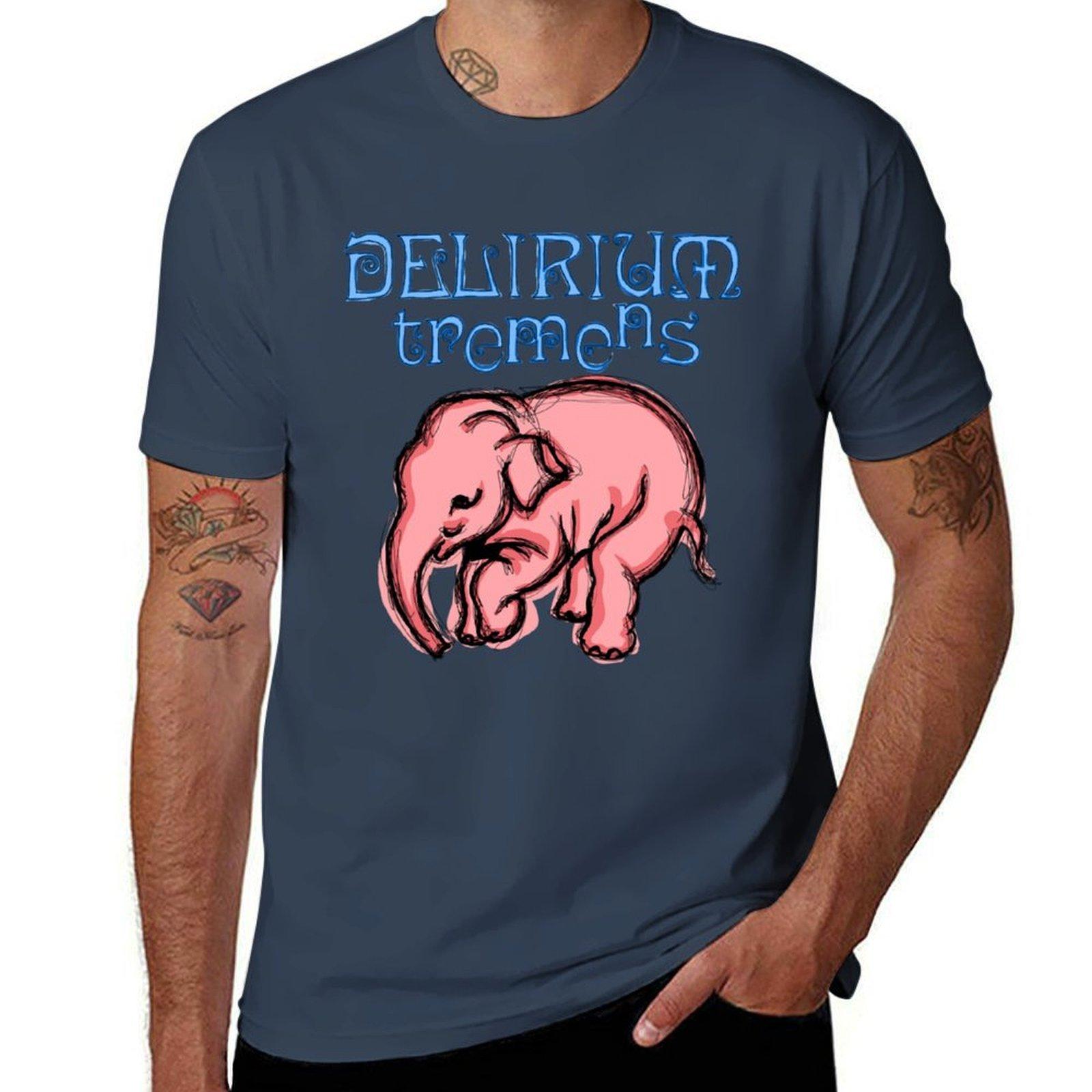 Delirium Pink Elephant TShirt Holiday Vacation Tee Shirt S