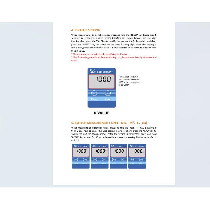 G1/2 G3/4 Inch Digital LCD Water Milk Oil Flow Sensor Meter Flowmeter Totameter Flow Measuring Instruments