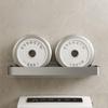 Gun Gray Wall-Mounted Bathroom Toilet Rack - Punch-Free Storage Shelf