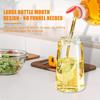 2-in-1 Glass Oil Dispenser Bottle with Spray & Pour System - Heavy-Duty Glass Suitable for Air Fryer, Salad Dressing