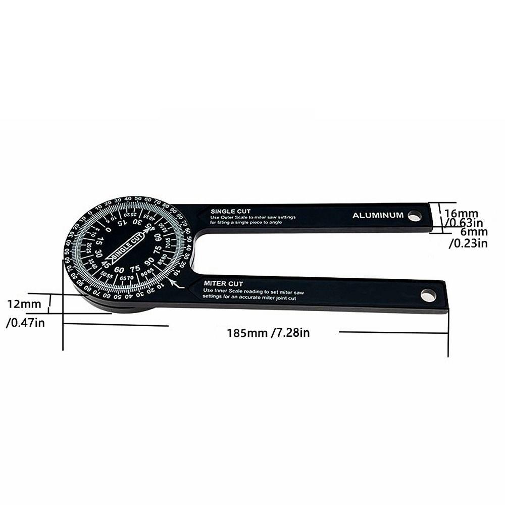 Miter Saw Angle Finder Miter Saw Protractor Angle Measuring Woodworking 360° Angle Finder