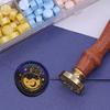 Portable Wax Seal Stamp Set Wax Stamps For Letter Sealing Colorful Wax Beads Melting Tool For Beginners And Paper Craft Lovers