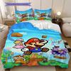 Super Mario Print Soft Comfortable Duvet Cover, Children's Bedding Set Gift, Various Sizes Available Machine Washable LXR91