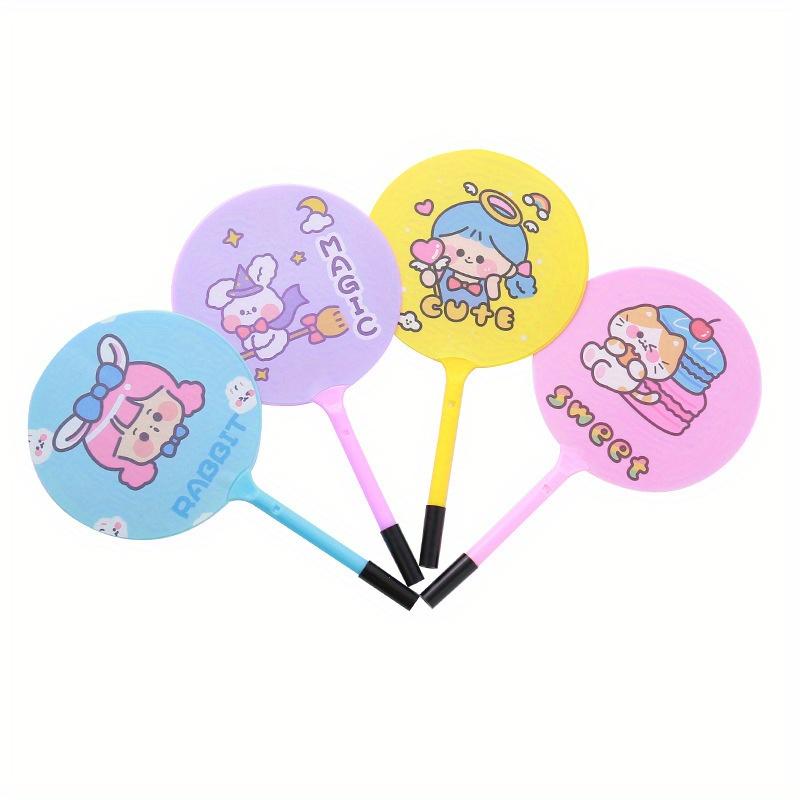 Back To School Season 10pcs 0.5mm Angel Elf Fan Pen Creative Stationery Prize Gift Writing Tool Fan Ballpoint Pen