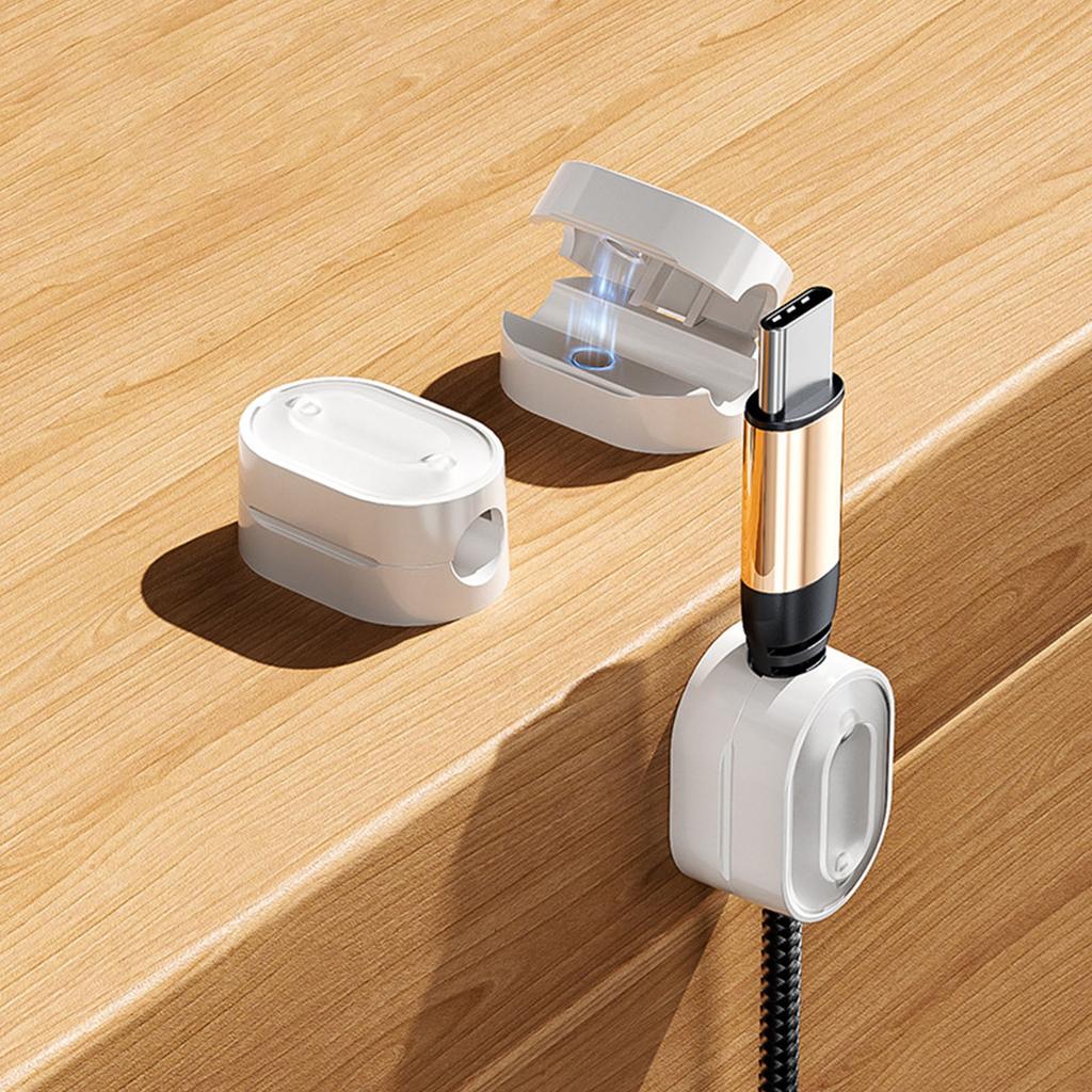 6pcs Cable Organizers Clip Adhesive Backed Designs for Easy Installation and Tangles Cord Managements Home or Office