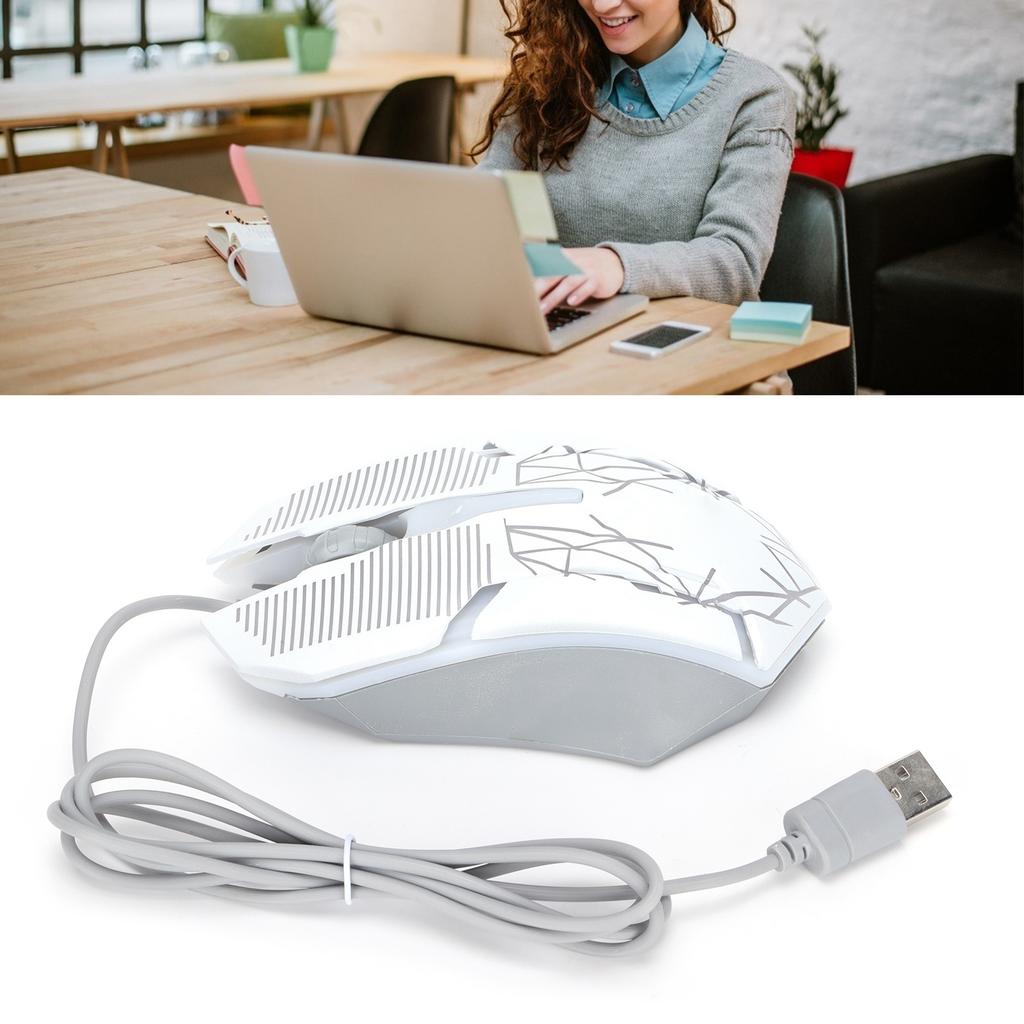 Wired Mouse USB Port Gaming   Business Luminous Optical Computer Accessories