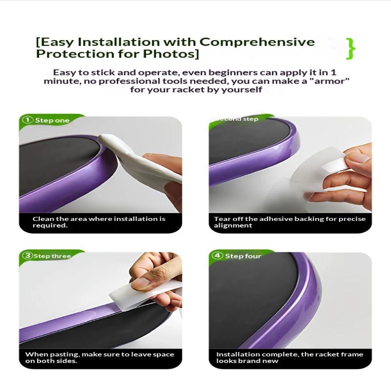 Laser Pickleball Paddle Protection Tape-Paddle Head Edge Guard-Racket Edge Protection Tape-Fit Perfectly Curved Edge Laser Tape