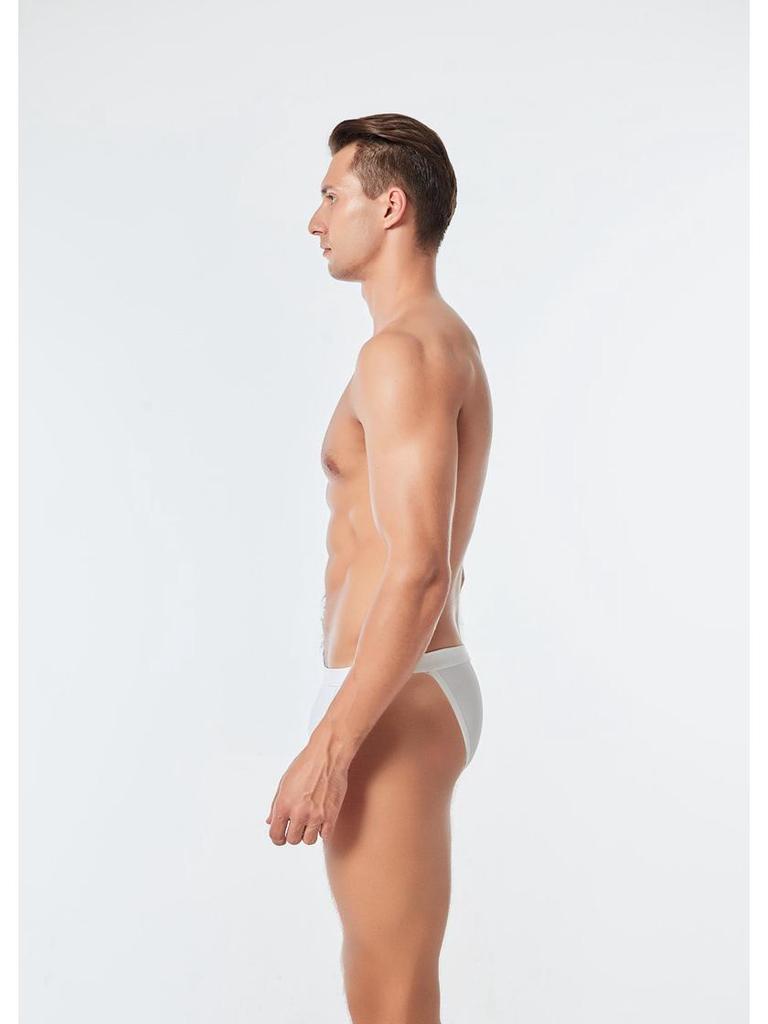 Męskie Trójkątne Kąpielówki z Metalową Klamrą - Europejska i Amerykańska Moda