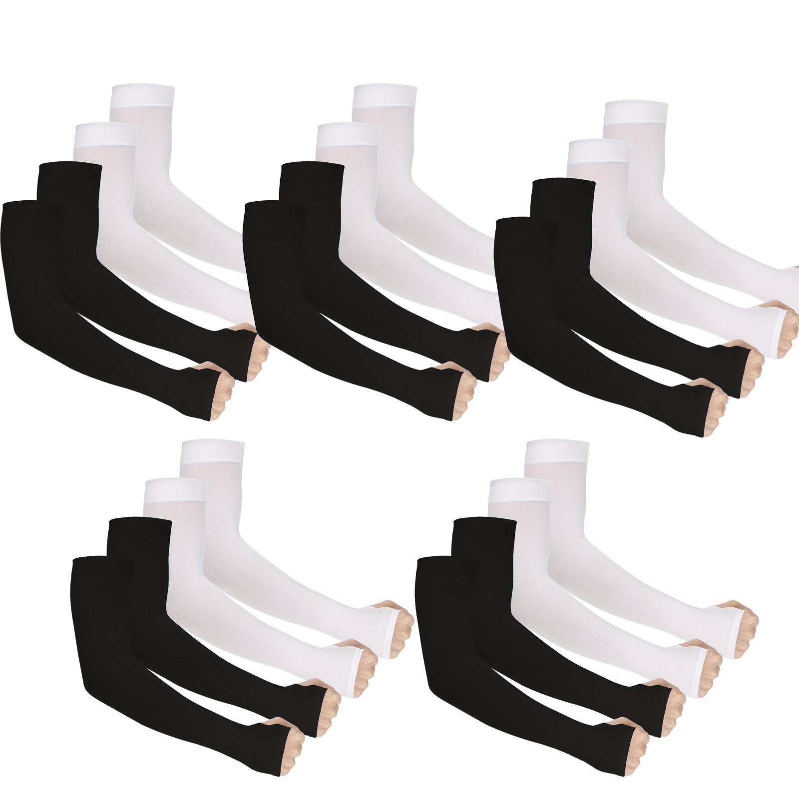 

10 Pairs Of Versatile Breathable Sun Protection Sleeves, Unisex Anti-ultraviolet Cooling Arm Covers, Suitable For Outdoor Sports