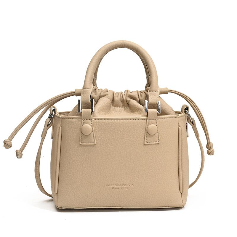 Popular handbag summer new women's bag simple casual shoulder bag fashionable and beautiful bucket bag tide