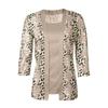 Nouă colecție de toamnă pentru femei: Cardigan cu imprimeu digital, fals 2 în 1, tricou pentru modă de agrement