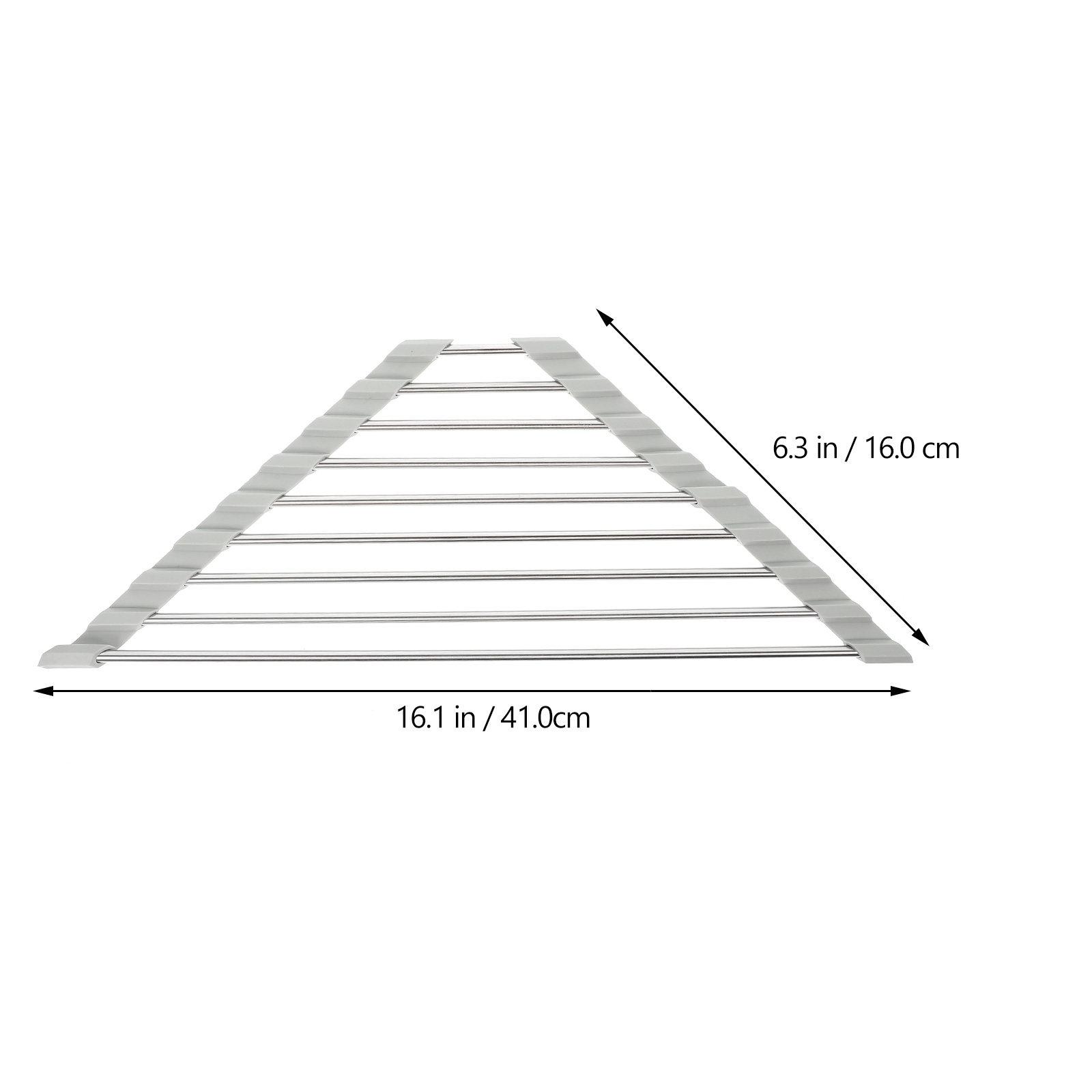 Foldable Stainless Steel Sink Storage Rack Triangular Drain Basket Kitchen Sink Draining Basket Kitchen Storage Draining Rack