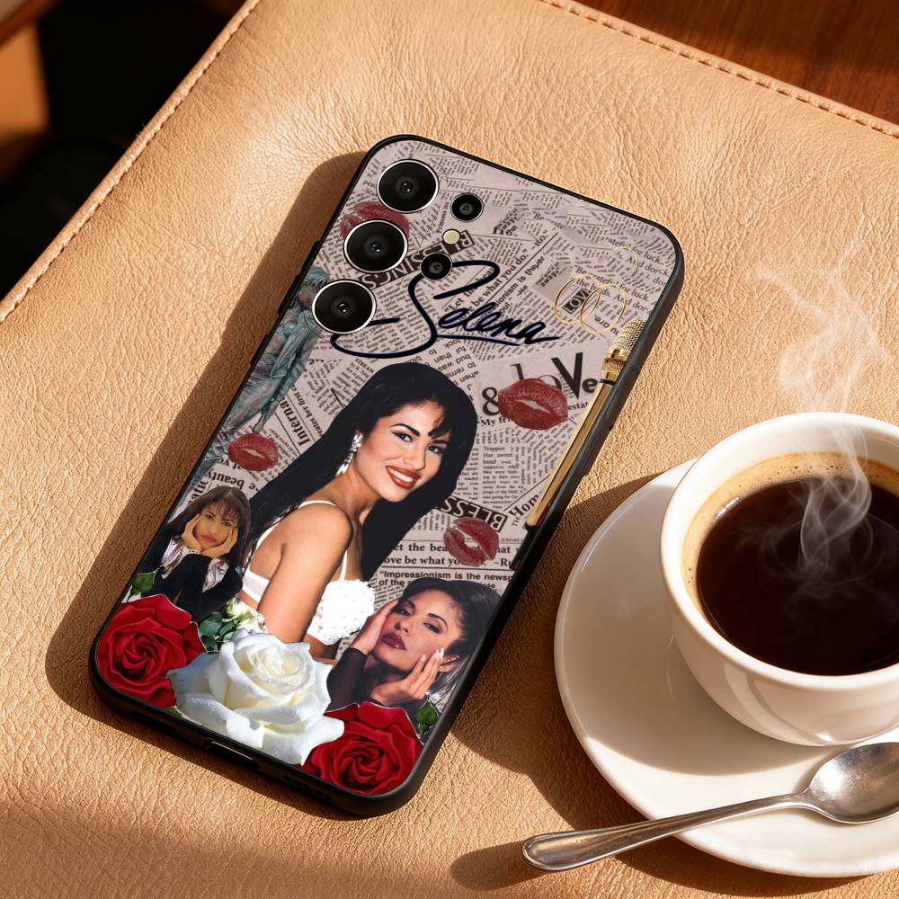 

Singer S-Selena Q-Quintanilla 90S Phone Case For Samsung S26,S25,24,23,22,30,21,10,9,Ultra,Plus,Lite,Black Soft Case Samsung S24Plus