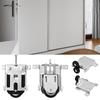 2 Pair Iron Alloy Replacement Adjustable Sliding Cabinets Door Roller Pulley Sliding Door Caster Home Improvement