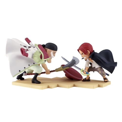Banpresto Edward Newgate vs. Shanks One Piece collectible figure - World log 13cm multicolor BP29081P ideal anime fans.