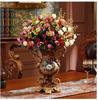 European Resin Vase+Artificial Flower Set Decor Home Livingroom Decoration TV Cabinet Cafe Flower Arrangement Flowerpot Crafts