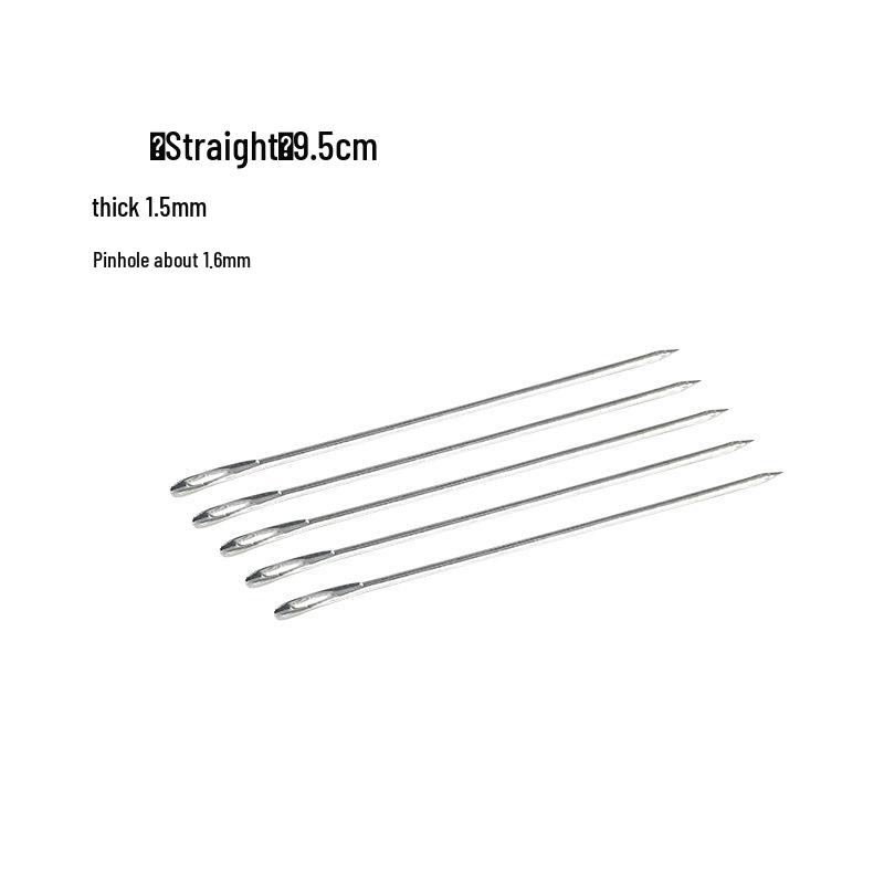 Large Burlap Knitting Bag with Thickened Needle and Snakeskin Pattern