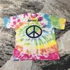 Vintage 1997 Sprint 5K Tie Dye Peace Sign T-Shirt Single Stitch Made In USA Sz L