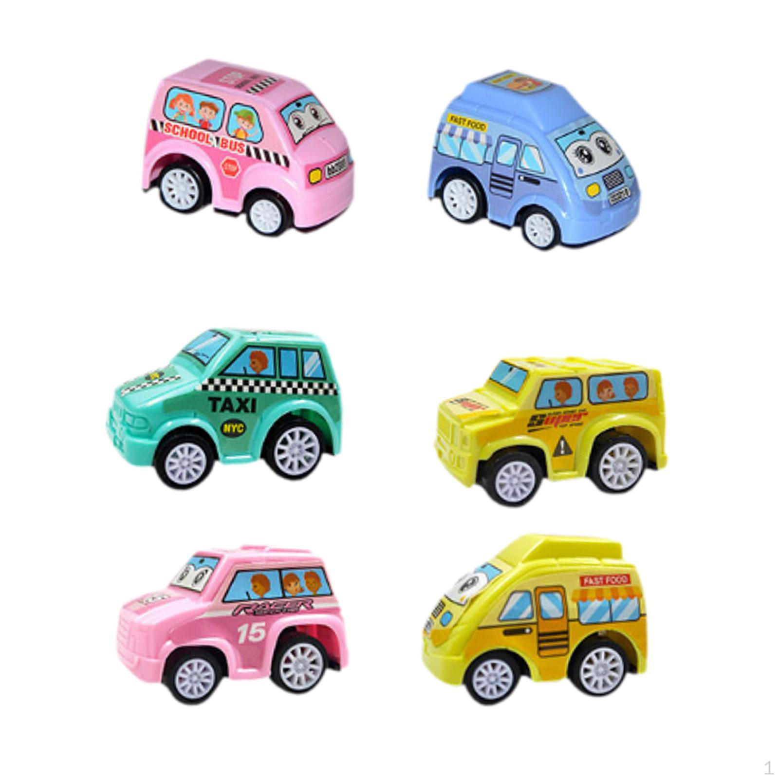

6 штук Pull Back Cars Іграшкові іграшки Транспортні засоби для домашнього декору Панчохи City Cars